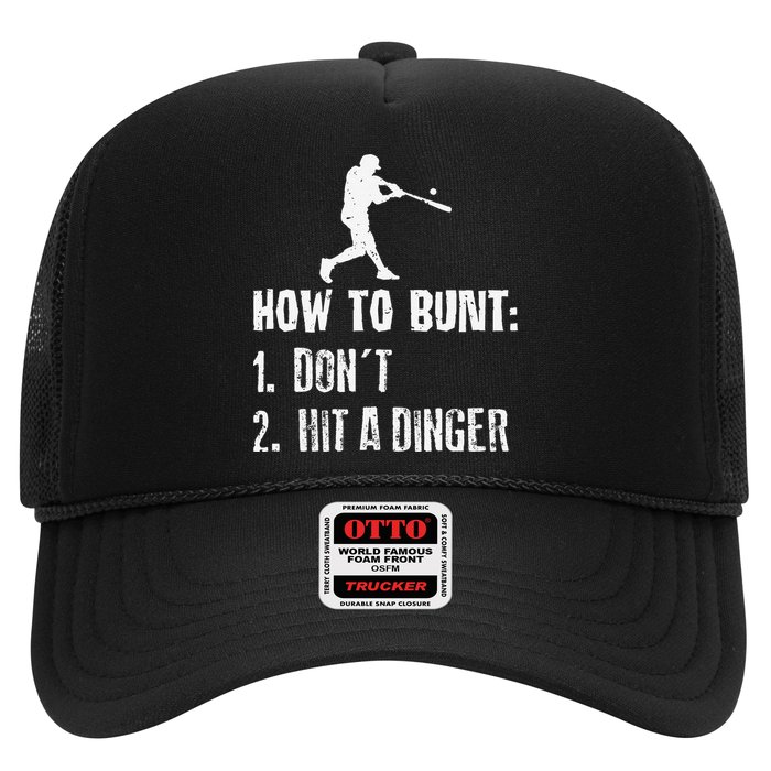 How to bunt don't hit a dinger for a Baseball Hat