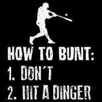 How to bunt don't hit a dinger for a Baseball Visor