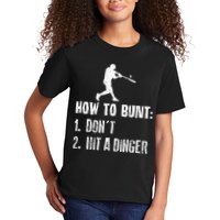 How to bunt don't hit a dinger for a Baseball Kids T-Shirt