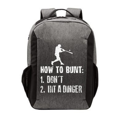 How to bunt don't hit a dinger for a Baseball Vector Backpack