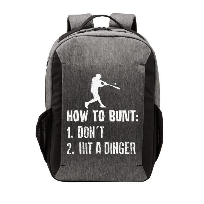 How to bunt don't hit a dinger for a Baseball Vector Backpack
