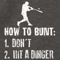 How to bunt don't hit a dinger for a Baseball Vector Backpack
