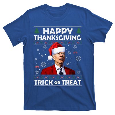 Happy Thanksgiving Biden Ugly Christmas Sweaters  T-Shirt