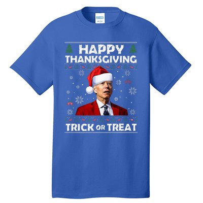 Happy Thanksgiving Biden Ugly Christmas Sweaters  Tall T-Shirt