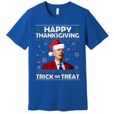 Happy Thanksgiving Biden Ugly Christmas Sweaters  Premium T-Shirt