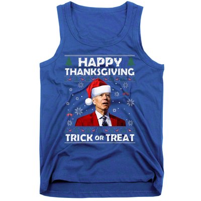 Happy Thanksgiving Biden Ugly Christmas Sweaters  Tank Top