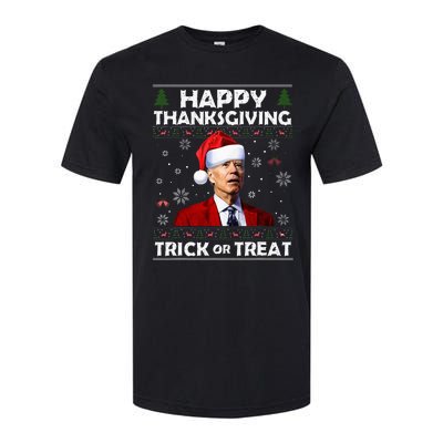 Happy Thanksgiving Biden Ugly Christmas Sweaters  Softstyle CVC T-Shirt