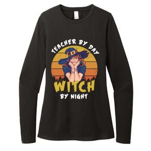 Halloween Teacher By Day Witch By Night Teacher Witch Meaningful Gift Womens CVC Long Sleeve Shirt