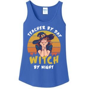 Halloween Teacher By Day Witch By Night Teacher Witch Meaningful Gift Ladies Essential Tank