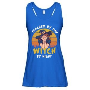 Halloween Teacher By Day Witch By Night Teacher Witch Meaningful Gift Ladies Essential Flowy Tank