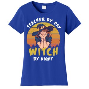 Halloween Teacher By Day Witch By Night Teacher Witch Meaningful Gift Women's T-Shirt