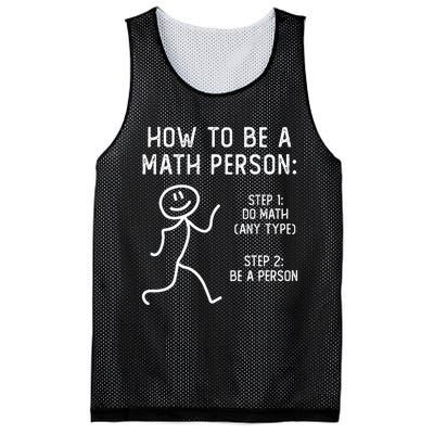 How To Be A Math Person Mesh Reversible Basketball Jersey Tank