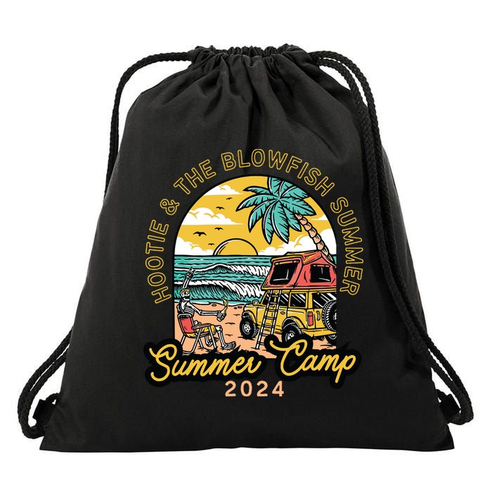 Hootie The Blowfish Summer Camp 2024 Camping With Trucks Drawstring Bag