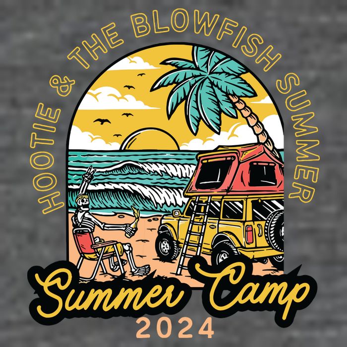 Hootie The Blowfish Summer Camp 2024 Camping With Trucks 7-Panel Snapback Hat