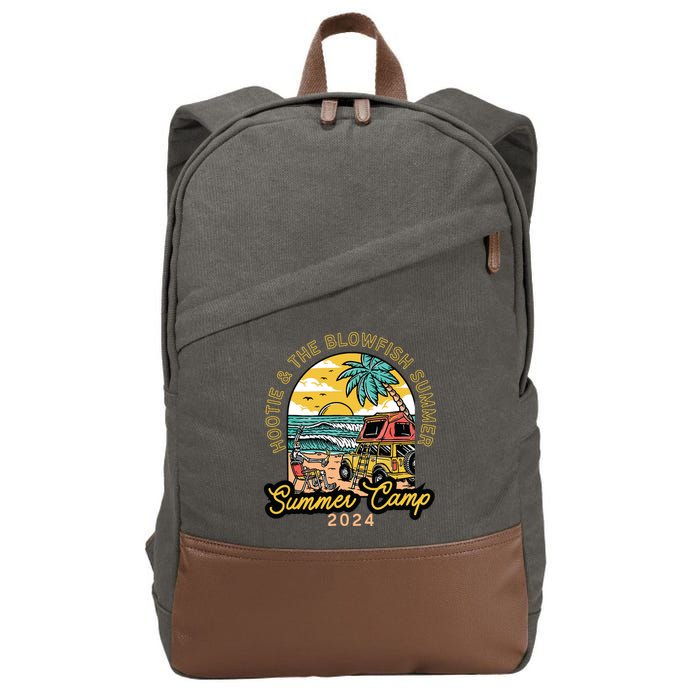 Hootie The Blowfish Summer Camp 2024 Camping With Trucks Cotton Canvas Backpack