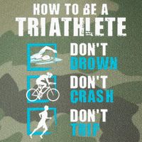 How To Be A Triathlete Triathlon Swimming Running Cycling Legacy Tie Dye Trucker Hat