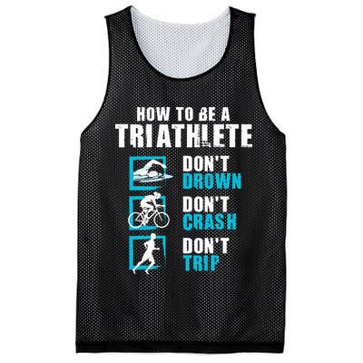 How To Be A Triathlete Triathlon Swimming Running Cycling Mesh Reversible Basketball Jersey Tank