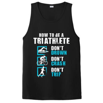 How To Be A Triathlete Triathlon Swimming Running Cycling PosiCharge Competitor Tank