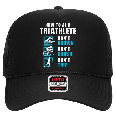 How To Be A Triathlete Triathlon Swimming Running Cycling Trucker Hat