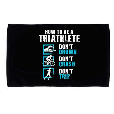 How To Be A Triathlete Triathlon Swimming Running Cycling Microfiber Hand Towel