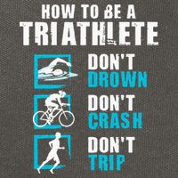 How To Be A Triathlete Triathlon Swimming Running Cycling Cotton Canvas Backpack