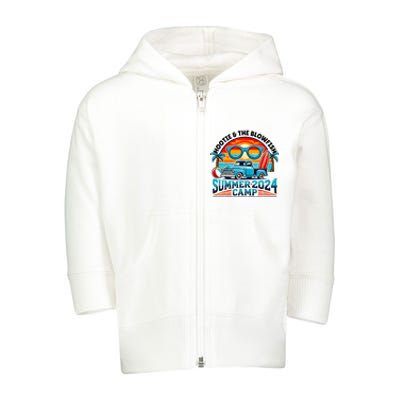 Hootie The Blowfish Summer 2024 Camping With Trucks Toddler Zip Fleece Hoodie