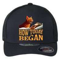 How Today Began Cat Woke Me Early Again Cat Alarm Flexfit Unipanel Trucker Cap