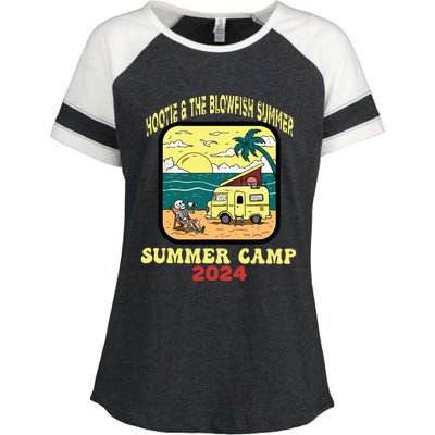 Hootie & The Blowfish Summer Camp 2024 Retro Fun Beach Enza Ladies Jersey Colorblock Tee