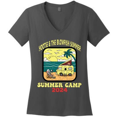 Hootie & The Blowfish Summer Camp 2024 Retro Fun Beach Women's V-Neck T-Shirt