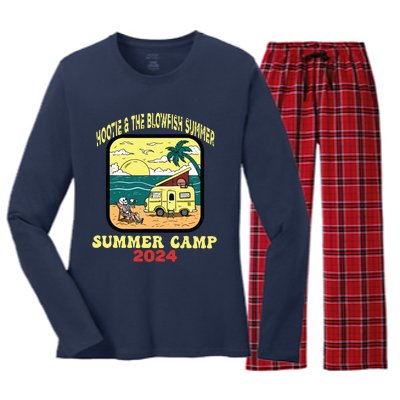 Hootie & The Blowfish Summer Camp 2024 Retro Fun Beach Women's Long Sleeve Flannel Pajama Set 