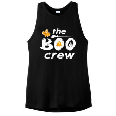 Halloween The Boo Crew Matching Costume Squad Women Ladies PosiCharge Tri-Blend Wicking Tank