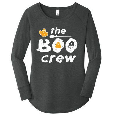 Halloween The Boo Crew Matching Costume Squad Women Women's Perfect Tri Tunic Long Sleeve Shirt