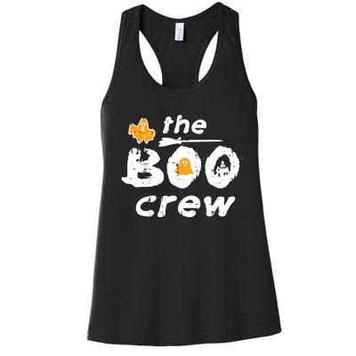 Halloween The Boo Crew Matching Costume Squad Women Women's Racerback Tank