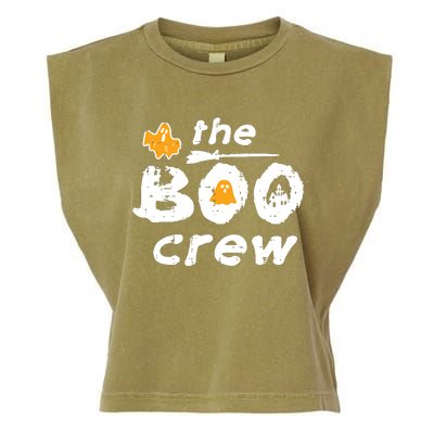 Halloween The Boo Crew Matching Costume Squad Women Garment-Dyed Women's Muscle Tee