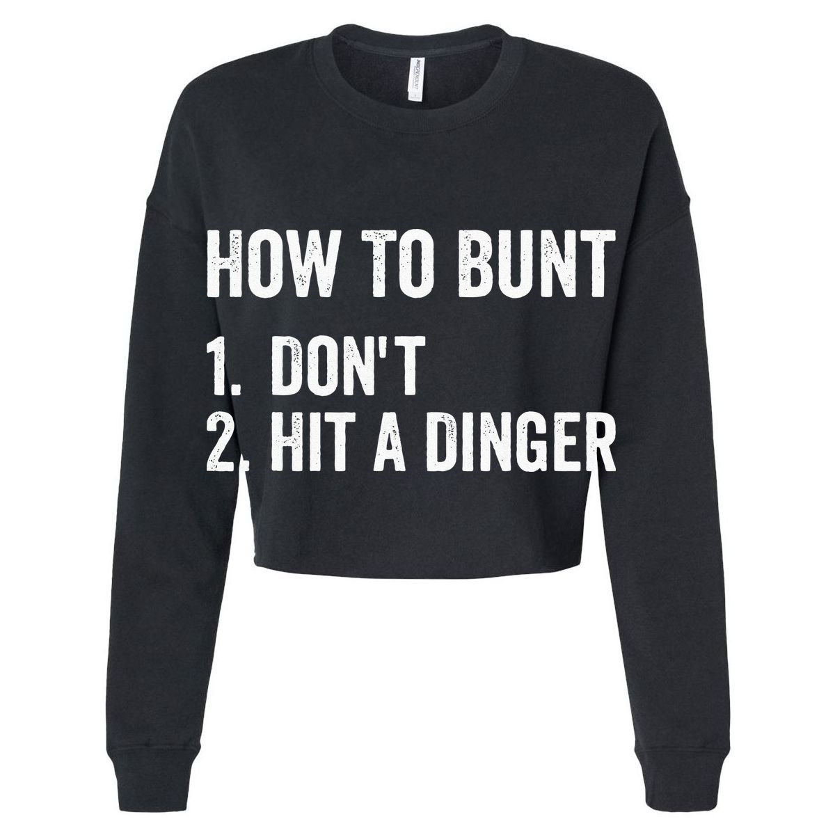 How To Bunt Dont Hit A Dinger Funny Baseball Softball Sustainable Bucket Hat