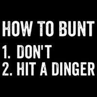 How To Bunt Dont Hit A Dinger Funny Baseball Softball Visor