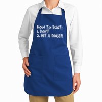 How To Bunt Don't Hit Dinger Gift Funny Baseball Gift Idea Apron