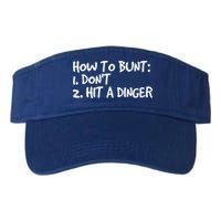 How To Bunt Don't Hit Dinger Gift Funny Baseball Gift Idea Visor