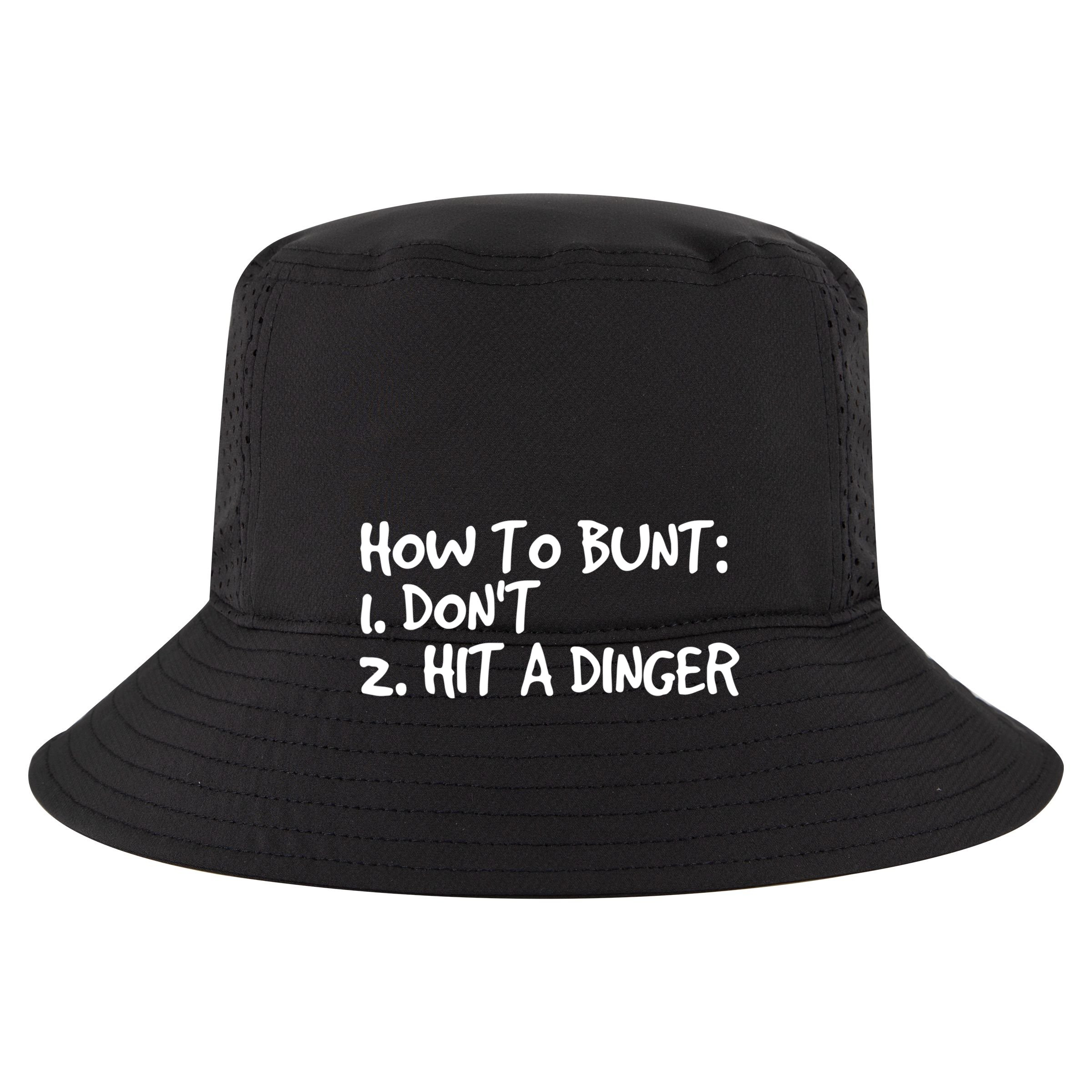 How To Bunt Don't Hit Dinger Gift Funny Baseball Gift Idea Vector Backpack