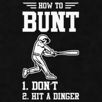 How To Bunt Batter Baseball Men Catcher Pitcher Ladies PosiCharge Tri-Blend Wicking Tank
