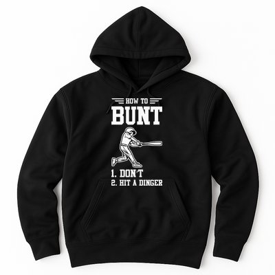 How To Bunt Batter Baseball Men Catcher Pitcher Hoodie