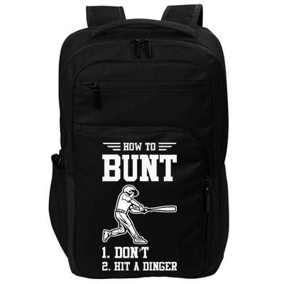 How To Bunt Batter Baseball Men Catcher Pitcher Impact Tech Backpack