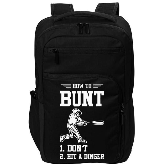 How To Bunt Batter Baseball Men Catcher Pitcher Impact Tech Backpack