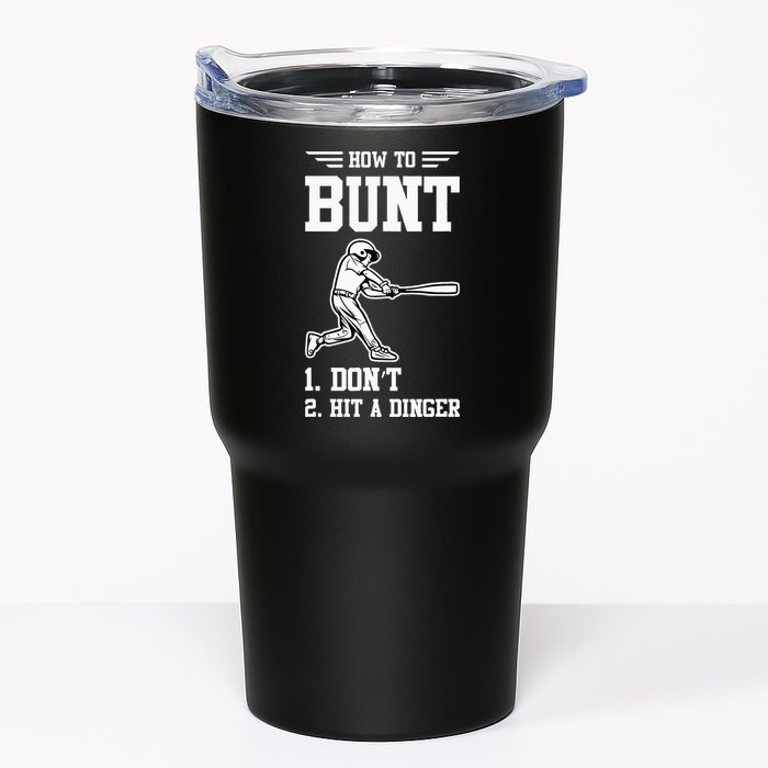 How To Bunt Batter Baseball Men Catcher Pitcher Tumbler