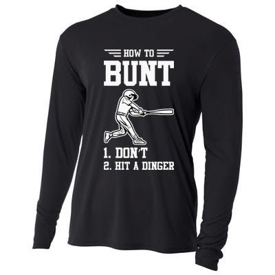 How To Bunt Batter Baseball Men Catcher Pitcher Cooling Performance Long Sleeve Crew