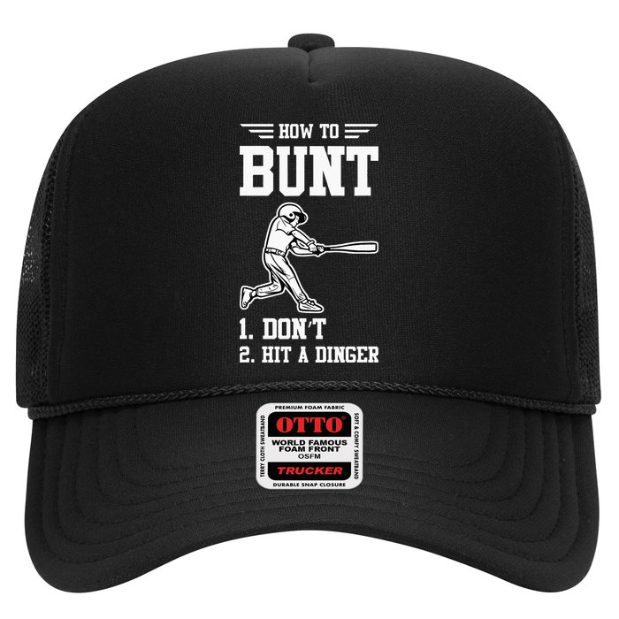 How To Bunt Batter Baseball Men Catcher Pitcher Hat