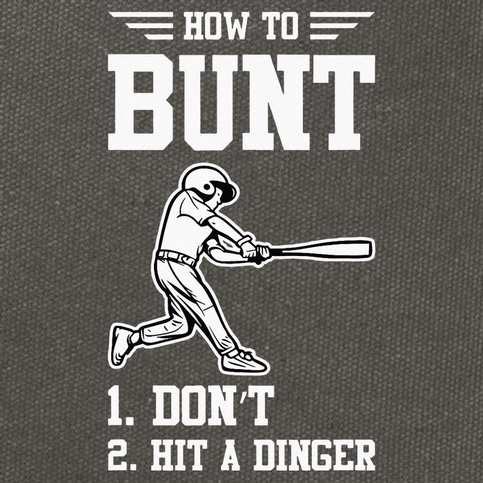 How To Bunt Batter Baseball Men Catcher Pitcher Cotton Canvas Backpack