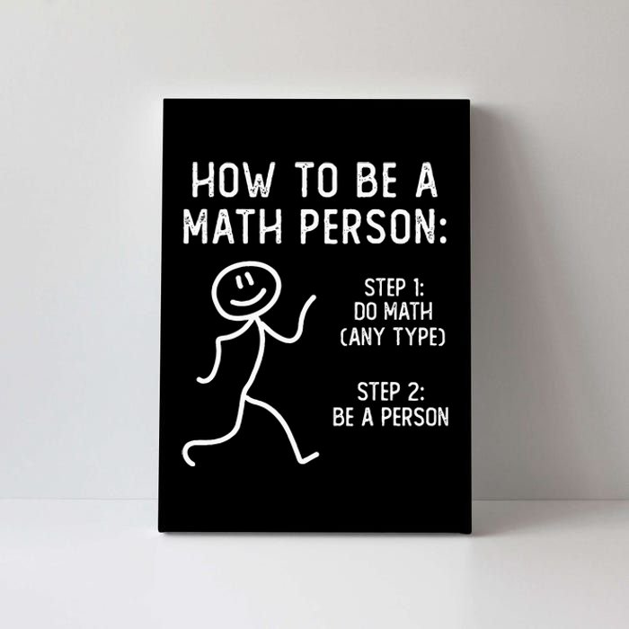 How To Be A Math Person Canvas