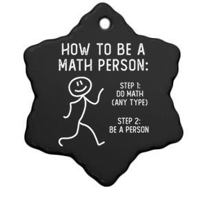 How To Be A Math Person Ceramic Star Ornament