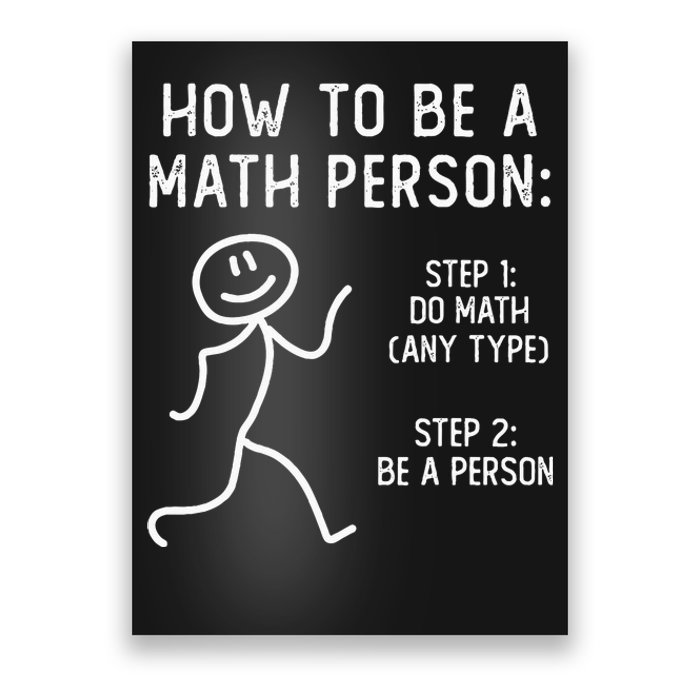 How To Be A Math Person Poster